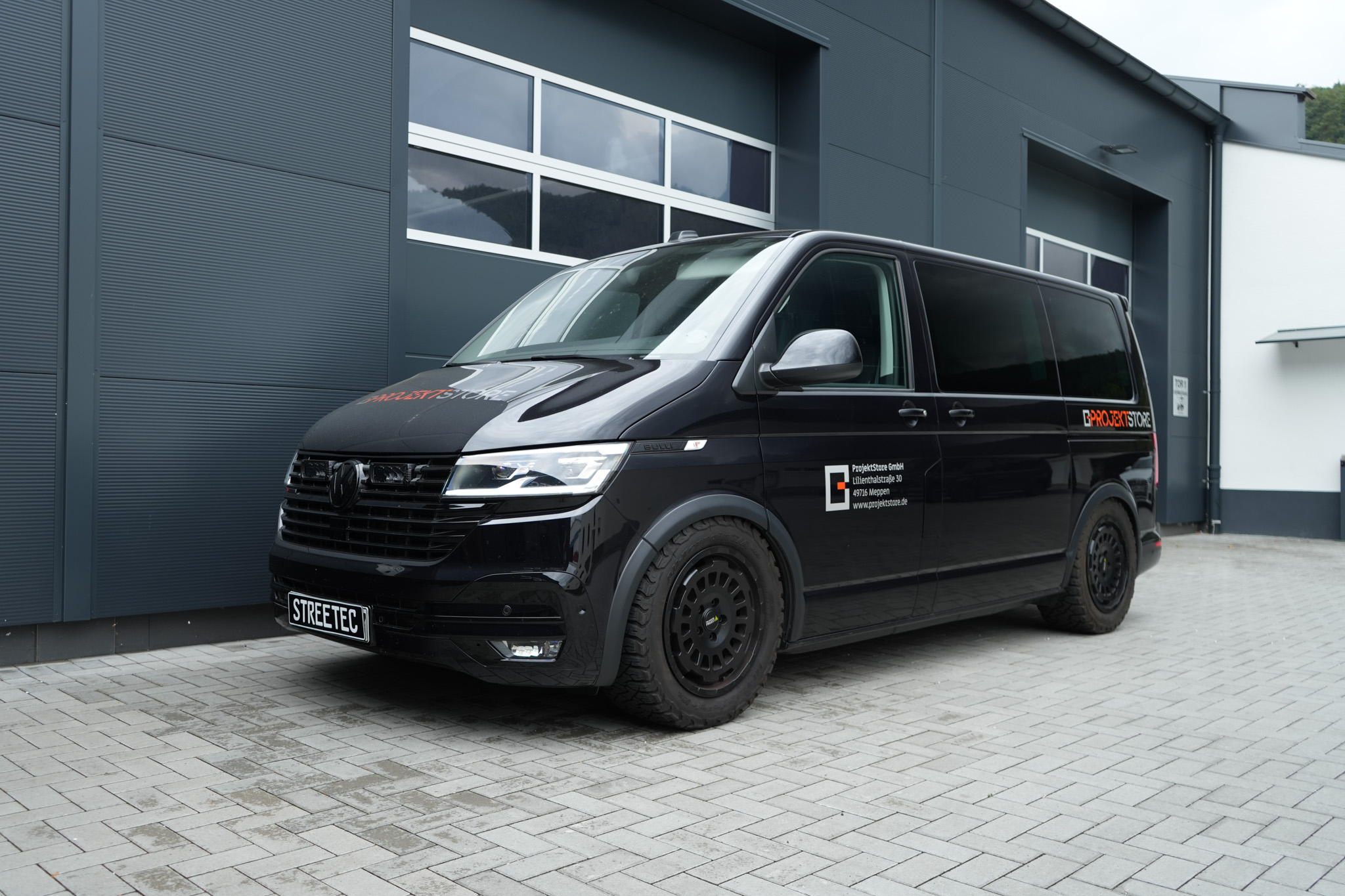 VW T6.1 Black Twin Monotube - Projekt Bild